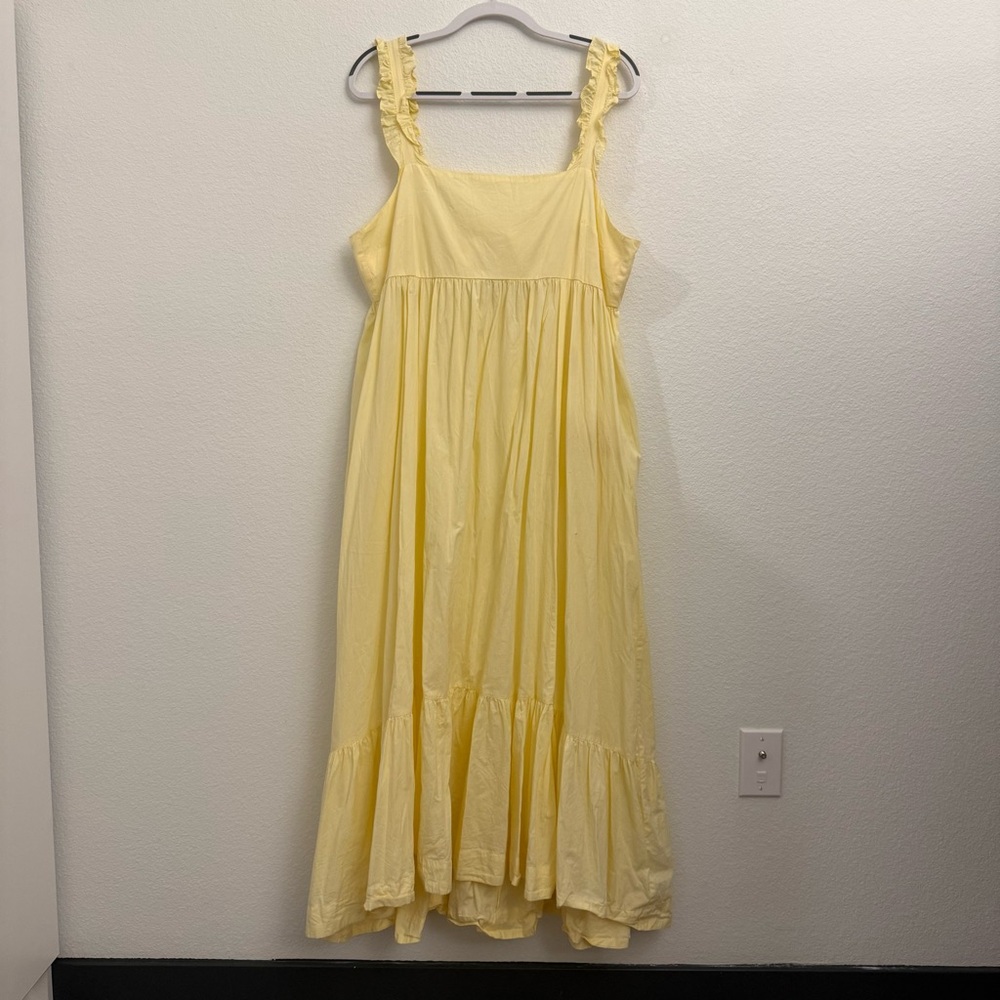 Free People Yellow Maxi Dress